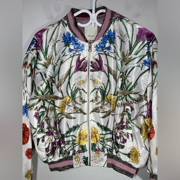 Anthropologie Elevenses Rubie Floral Bomber size S - Picture 8 of 15